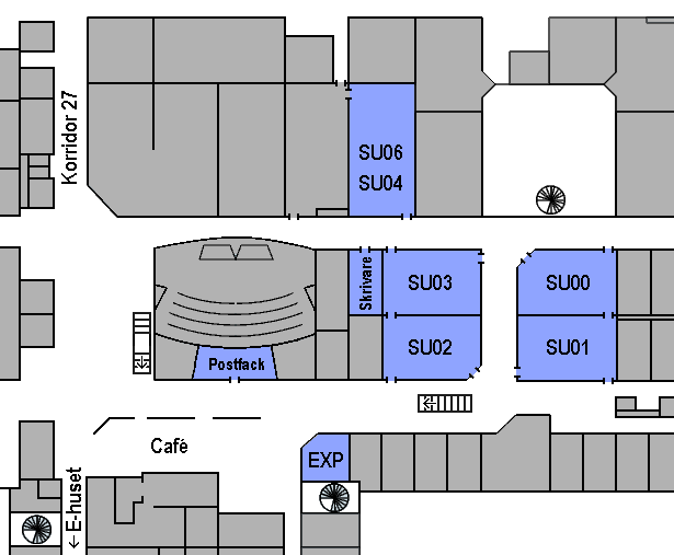 Våra datorsalar Hus B: