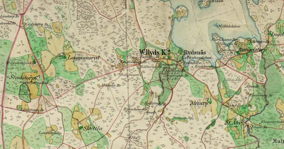 VÄSTRA RYDS KYRKA Rydsnäs 1:2, Västra Ryds socken, Ydre kommun, Ydre härad, Östergötlands län och landskap, Linköpings stift Västra Ryd är en medeltida socken vars äldsta kända kyrka tros ha uppförts