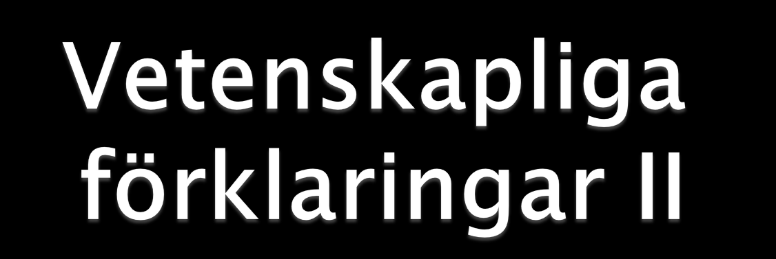 Förklaringar i