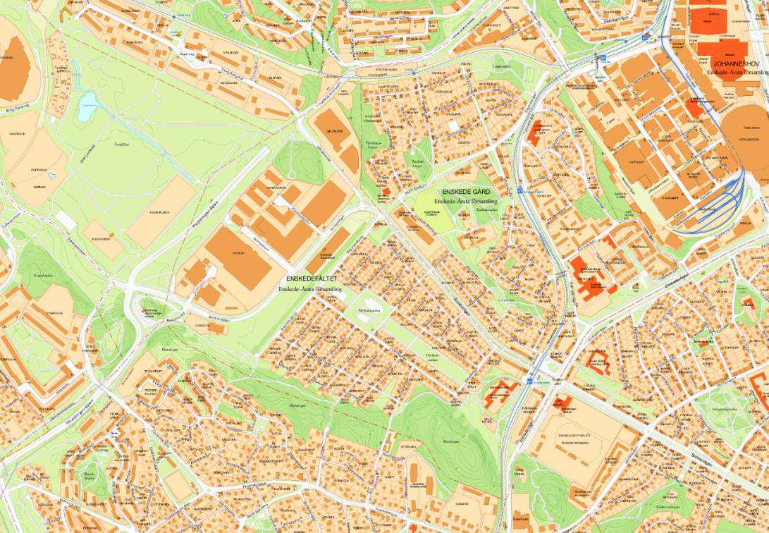 Sida 2 (13) Planområdets ungefärliga placering vid Enskedefältet och Årsta verksamhetsområde UTLÅTANDE Syfte Planen syftar till att möjliggöra uppförandet av ca 600 lägenheter i flerbostadshus samt