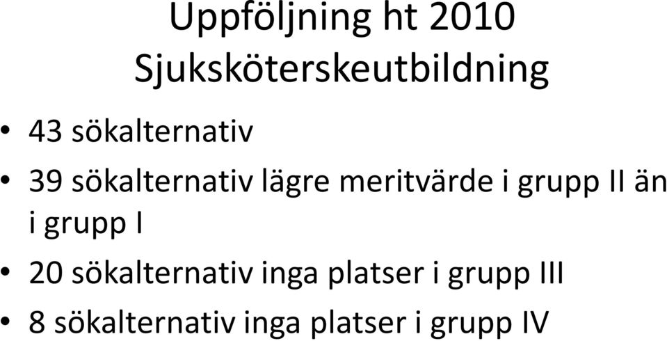 meritvärde i grupp II än i grupp I 20