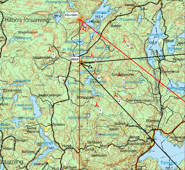 Fotopunkter Kartan till vänster visar omfånget från fotopunkterna Klovsten och där