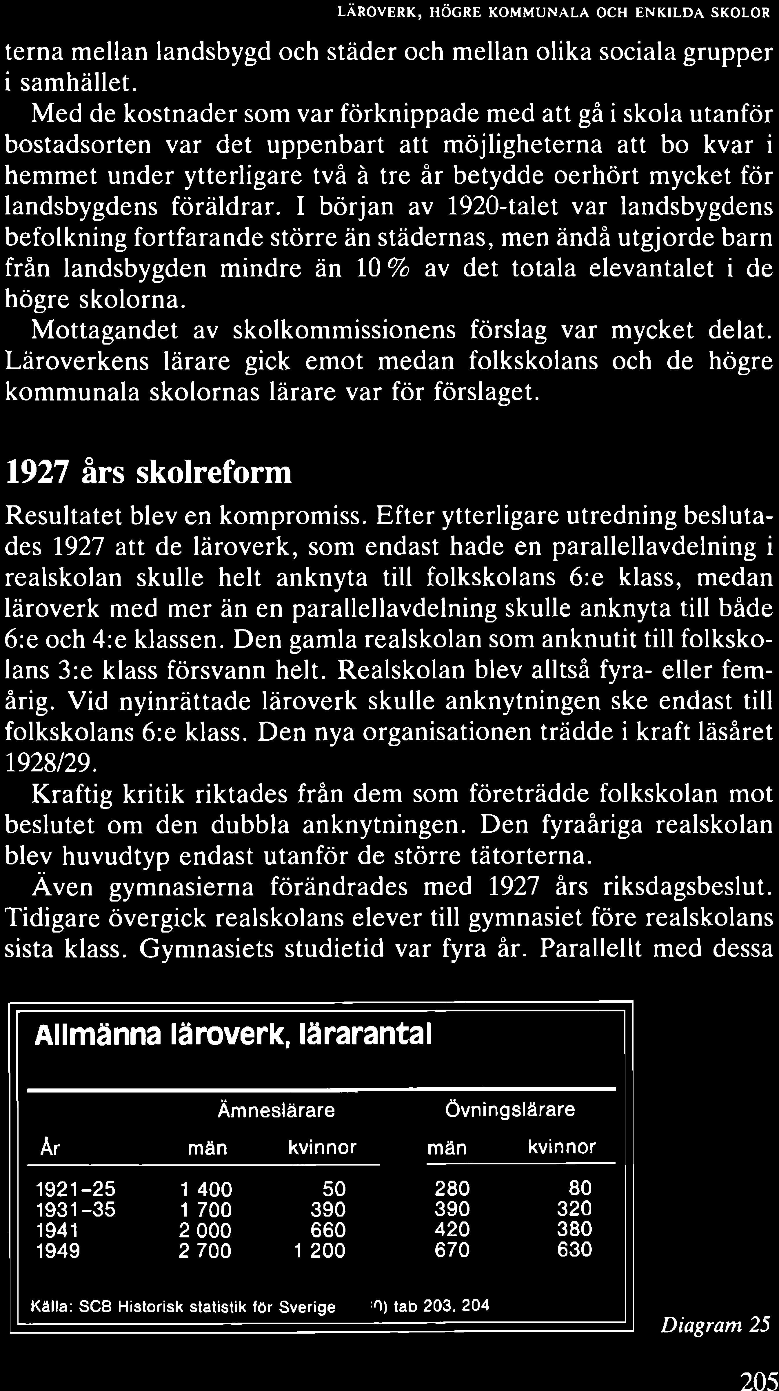 terna mellan landsbygd och städer och mellan olika sociala grupper i samhället.