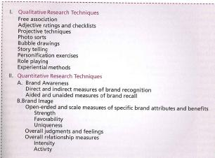 BILAGA 6: KVALITATIVA UNDERSÖKNINGSMETOD: UNDERSTANDING CONSUMER BEHAVIOR Källa: Keller, 2008, s 355