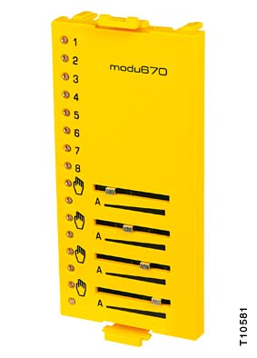 modu670 modu525 modu570 1 - Grön/röd d4 u8 2 - Grön/röd d5 u9 3 - Grön/röd d6 u10 4 - Grön/röd d7 u11 5 - Grön/röd d8 u12 6 - Grön/röd d9 u13 7 - Grön/röd d10 u14 8 - Grön/röd d11 u15 10 - Röd a0 a0