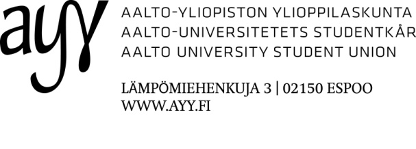 PROPOSITION 1(5) Stipendiestadga Kapitel 1 Allmänna principer 1 Stipendiernas syfte Aalto-universitetets studentkår (AUS) delar ut stipendier till sina medlemmar 1.