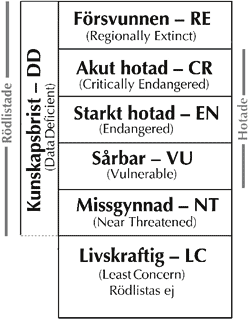 VEDLEVANDE SKALBAGGAR OCH KRYPTOGAMER I EK- OCH BOKMILJÖER I VÄRNAMOTRAKTEN rödlistade (Gärdenfors 2005). Flest rödlistade arter finns i skogslandskapet och odlingslandskapet.