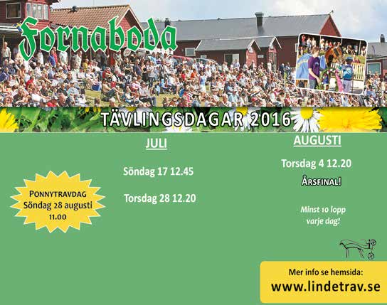 NUMMRBRICKÄRGR Hästrns nummerrikor visr vilket lopp de tävlr i.