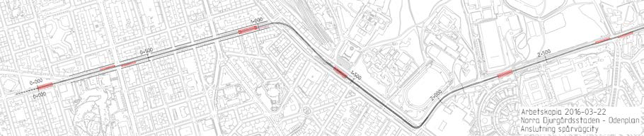 Östlig förbindelse 35(44) Här finns möjlighet att ansluta till den södra änden av pendeltågsstationens plattformar.