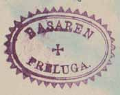 Basaren Freluga 29 mars? 1908, Freluga (X) Brefkort Wiks slott Upland. Imp Akt. bol.