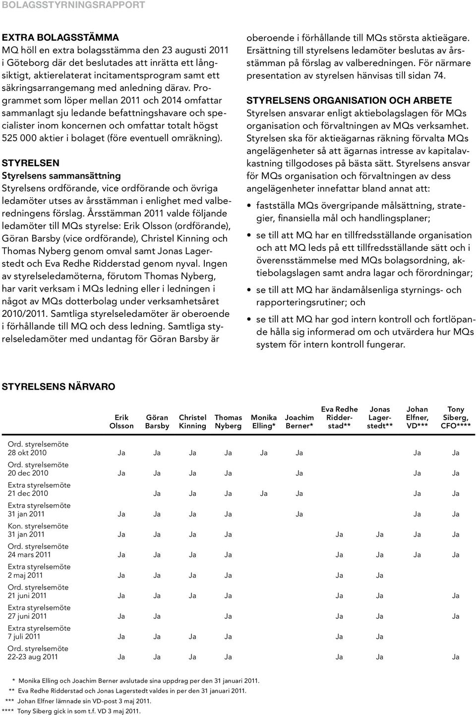 Programmet som löper mellan 2011 och 2014 omfattar sammanlagt sju ledande befattningshavare och specialister inom koncernen och omfattar totalt högst 525 000 aktier i bolaget (före eventuell