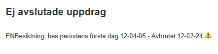 Steg 4 Hantera objekt i EN2010 (Endast försäkringsgivare) När du funnit det objekt du söker klickar du på objektsnamnet i listan av sökresultat för att öppna objektsbilden.