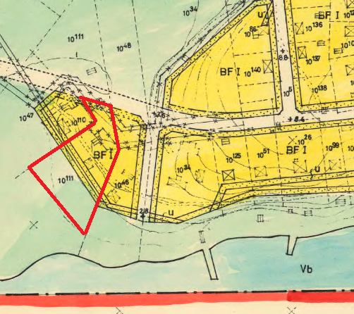50(63) Gällande byggnadsplan. Planområdet, rödmarkerat För området gäller fördjupad översiktsplan för Kalix centralortsområde från 1997 och anges i denna som tätortsområde, Risön (B1f).