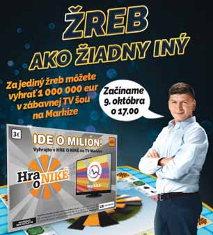 ŠTVRTOK 6. 10. 2016 TERAZ NAVYŠE BONUS: Kto dá viac gólov? DEDINA či REPREZENTÁCIA? UŽ TENTO VÍKEND Kompletnú ponuku nájdete v pobočkách a na www.nike.sk Pomstí sa La Roja Talianom za vyradenie z ME?