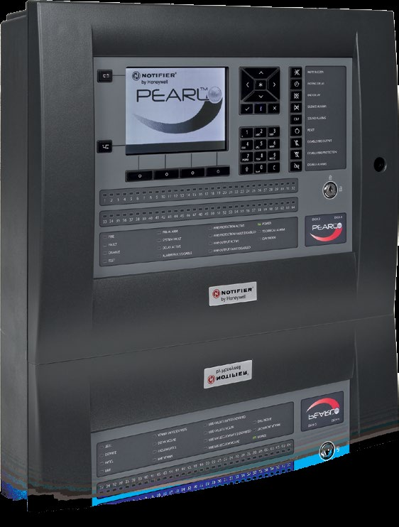 The Pearl system: exceptional fiire detection technology, cutting edge warning and evacuation devices and super-fast networking capability all in one intuitive and easy to use system Notifier by