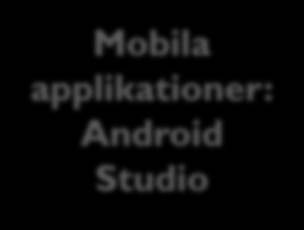 Många har redan använt Eclipse Få en bred utbildning, även i verktyg Mobila applikationer: Android Studio Introduktion till gemensam utvecklingsmiljö: IntelliJ IDEA (open source-version finns) Bra