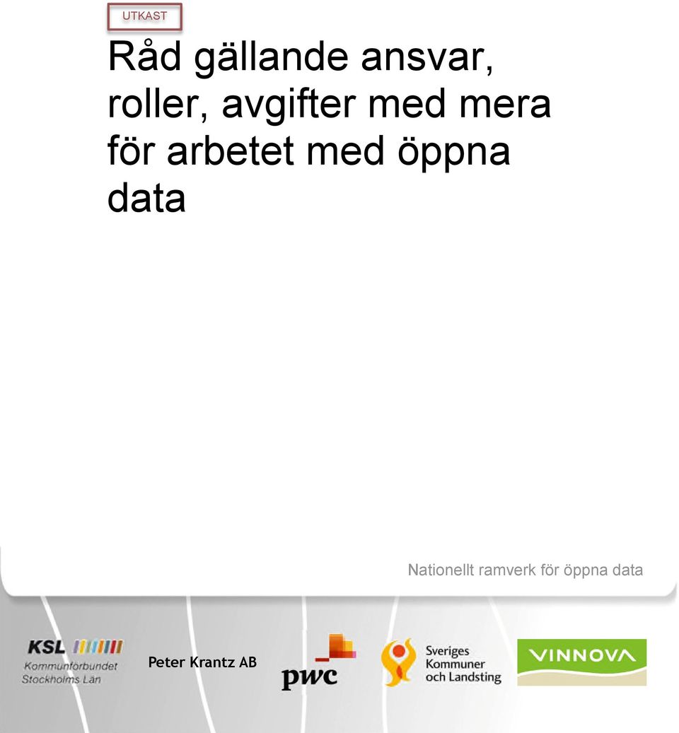 arbetet med öppna data