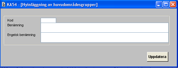 Per Lindgren 2016-12-02 Kravspec KA54 Huvudområdesgrupp 13 (21) 3.