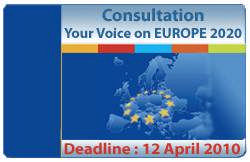 Dnr 31-2010-96 SAMRÅD MED STÄDER OCH REGIONER "Din röst om Europa 2020" (Uppföljning av ReK:s samråd 2009 med europeiska regioner och städer om en ny strategi för hållbar tillväxt) Den 3 mars 2010