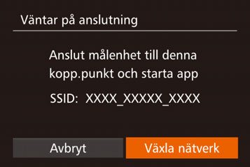 Ansluta utan en kopplingspunkt När du upprättar en Wi-Fi-anslutning till en smartphone eller skrivare kan du använda som kopplingspunkt (Kamera som åtkomstpunkt) i stället för en annan kopplingspunkt.