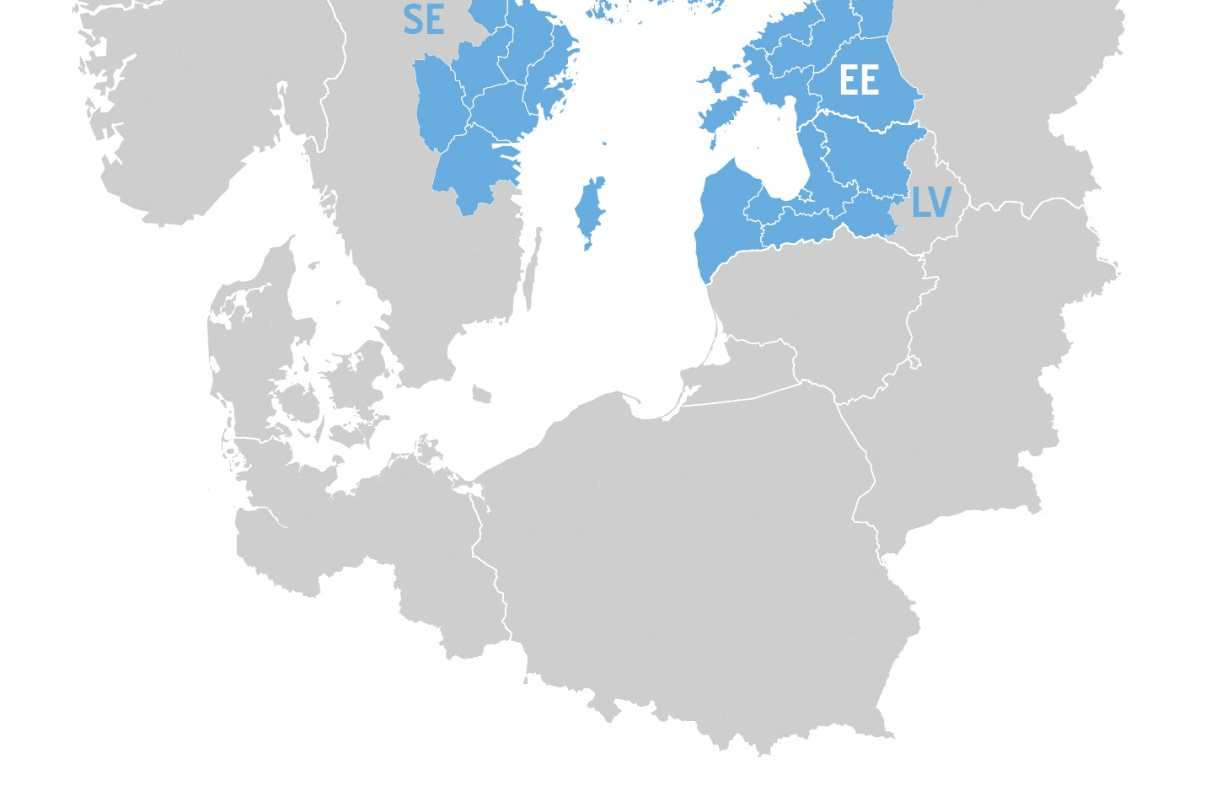 Central Baltic Programme 2014-2020 för gränsöverskridande samarbete Programmet utvecklat av medlemsstaterna och godkänt av EUkommissionen i december 2014 EU2020 Strategy och EUSBSR 115 miljoner ERUF