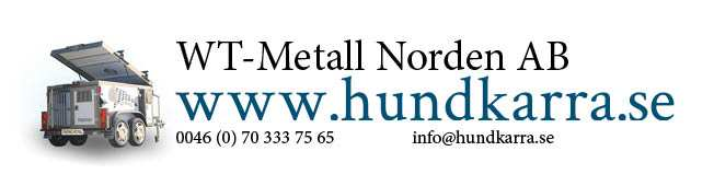 Instruktionsmanual WT-Metalls hundkärror WT Metall Norden säger tack Vi vill börja med att tacka för att ni har valt en hundkärra från oss på WT-Metall.