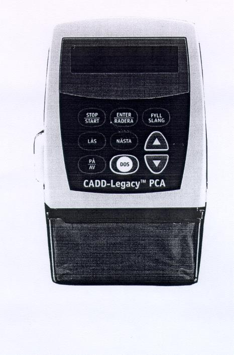 Arbetsbeskrivning för: TM CADD-Legacy PCA Bärbar läkemedelspump, modell 6300 SYFTE Att beskriva handhavandet av CADD-Legacy PCA, bärbar läkemedelspump, modell 6300.