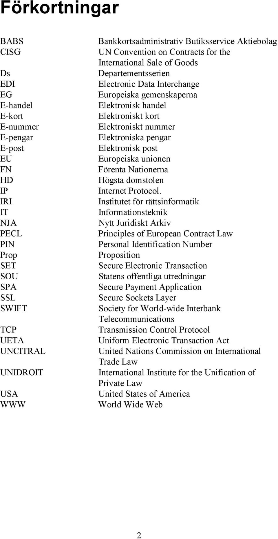 Elektroniskt nummer Elektroniska pengar Elektronisk post Europeiska unionen Förenta Nationerna Högsta domstolen Internet Protocol.