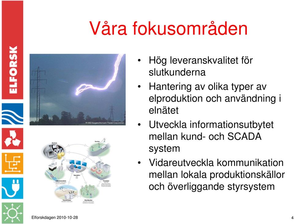 informationsutbytet mellan kund- och SCADA system Vidareutveckla