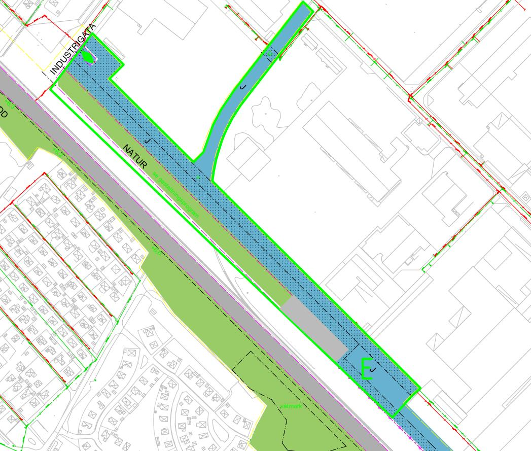 2.7 Område 2: Planområdets utformning En illustrationsplan över område 2 kan ses i figur 11 och 12. Område E Figur 11. Illustrationsplanen över område 2 visar planerad markanvändning i område E.