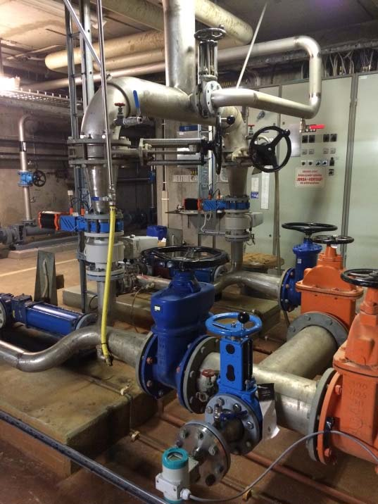 Figur 19. Nya centrifuger av märket Alfa Laval ersatte de gamla. Slamuppumpning till RK I år gjordes en optimering av uppumpningen av råslammet till rötkammarna.