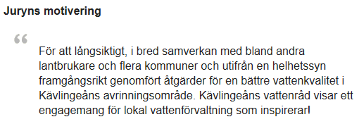 En lokal vattenförvaltning som inspirerar!