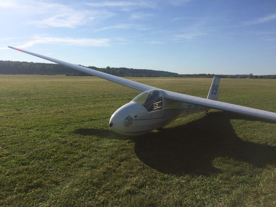 Faktaredovisning Piloten avsåg att genomföra en typinflygning på ett segelflygplan av typen Schleicher K8B.