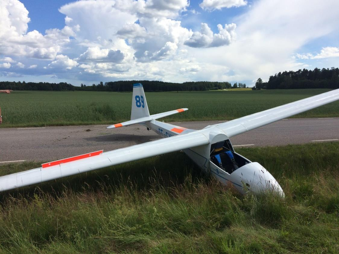 Figur 3. SE-SYK efter olyckan. Foto: Anders Olsson.