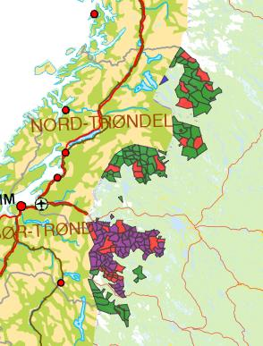 Strategiska riktlinjer avseende ripbestånden i Jämtland är för närvarande följande: 1) Vid normala riptätheter tillåts som mest 3 jaktmandagar per km 2.