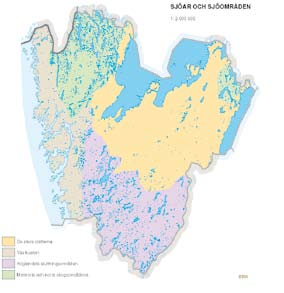 Landskap i långsiktig planering Kapitel 3. Metodik Sjöar och vattendrag Sjöar och vattendrag beskrivs under samtliga teman i denna analys, men ur olika aspekter.