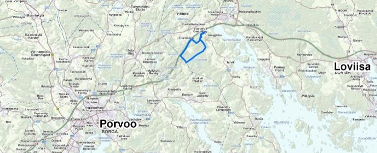 1 1. INLEDNING Suomen Tuulivoima Oy planerar bygga 8 vindkraftverk på Gammelbyområdet i Lovisa.