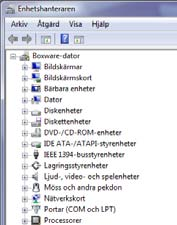 1. För program som följde med Packard Bell-datorn från början klickar du på Start > Alla program > Packard Bell Support > Smart Restore. 2.