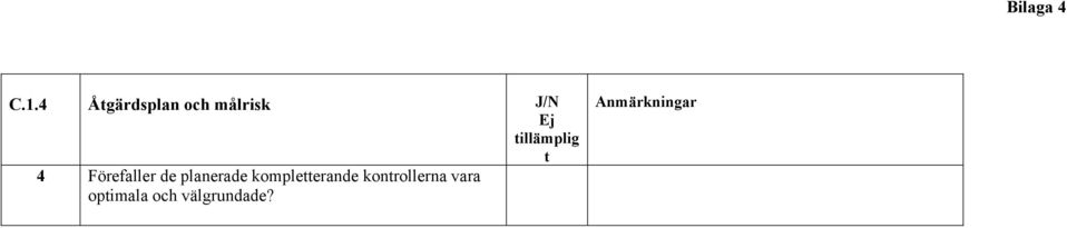 planerade kompleerande