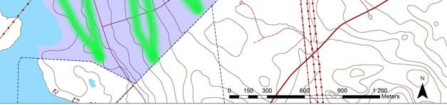 2, KS 2017-02-14 08:30 / Bilaga: Planbeskrivning Midskog 17 Antagandehandling Bild 5. Karta som visar inventerat område.