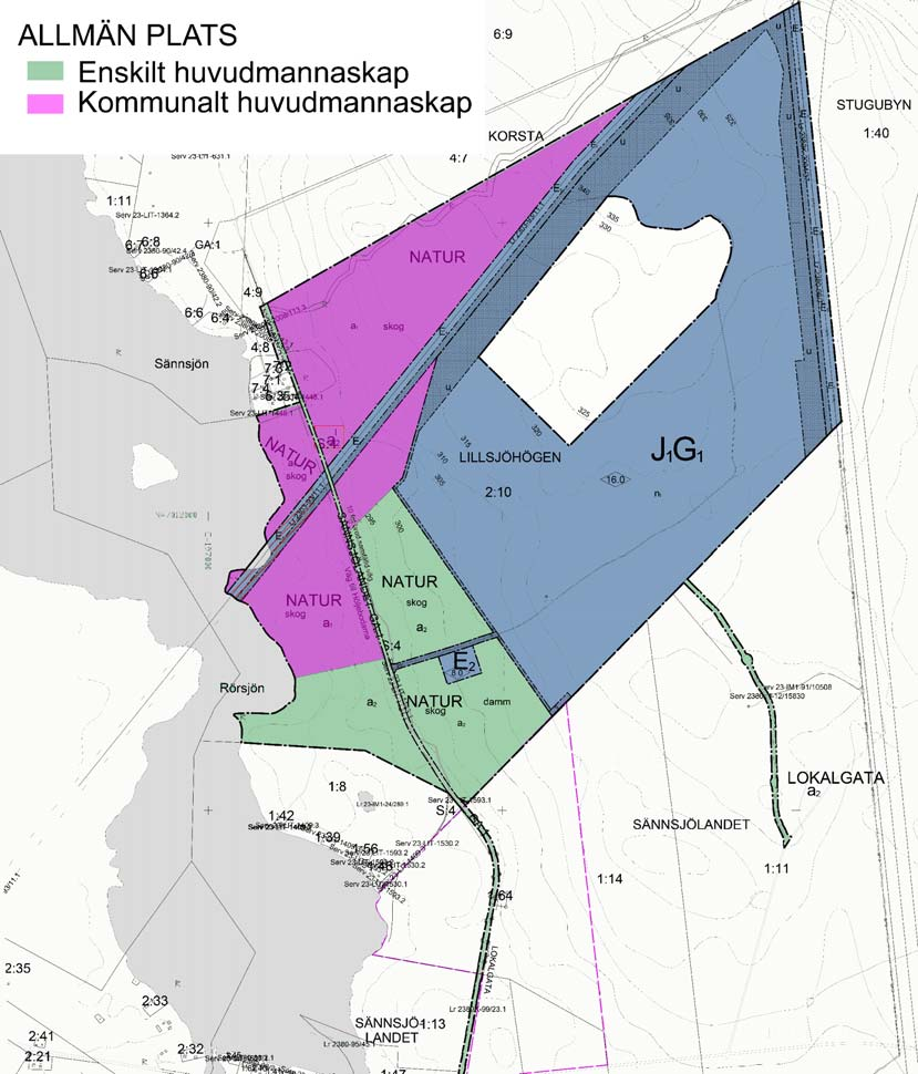 2, KS 2017-02-14 08:30 / Bilaga: Planbeskrivning Midskog 52 Antagandehandling dagvattendammarna. Ingående delägare föreslås bli tillkommande industrifastigheter inom planområdet.