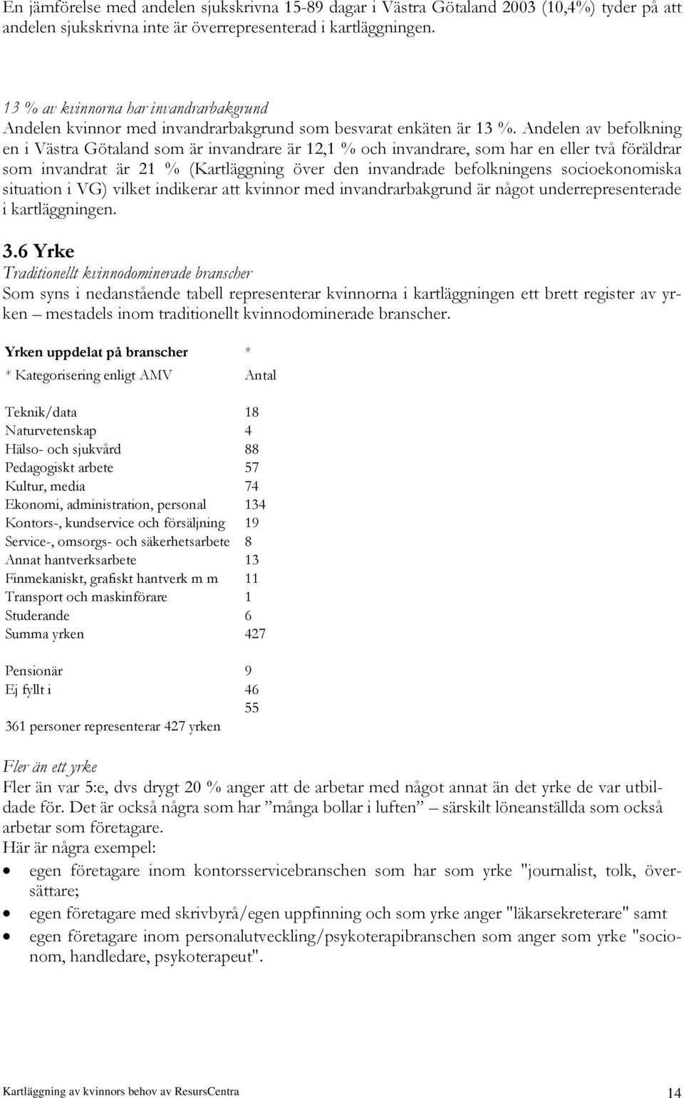 Andelen av befolkning en i Västra Götaland som är invandrare är 12,1 % och invandrare, som har en eller två föräldrar som invandrat är 21 % (Kartläggning över den invandrade befolkningens