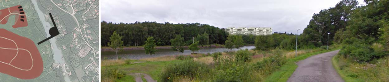 Exempel på en tät parhusbebyggelse från Hästängen i Onsjö. Exempel på en tät villabebyggelse från Trädgårdsmästaren i Onsjö.