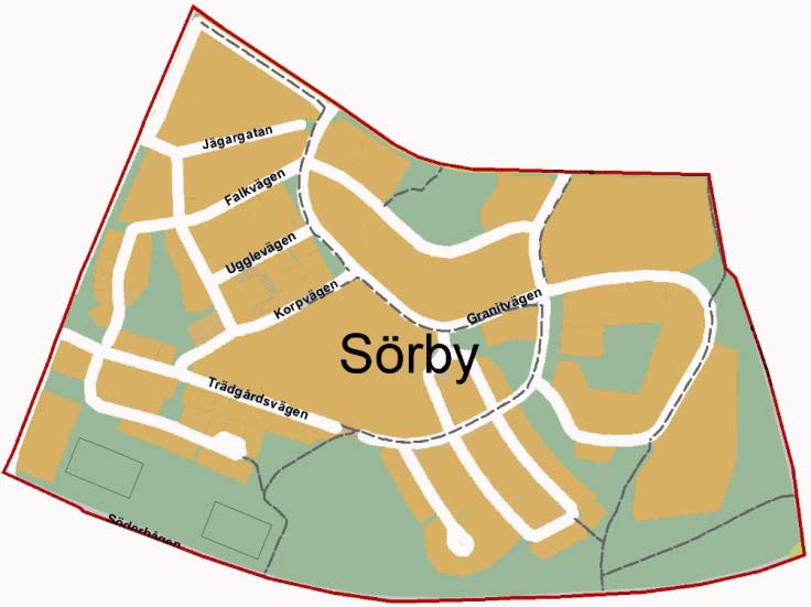 2 1 Fakta om Sörby Karta Allmänt om området Stadsdelen är belägen ca 2 km söder om Gävle centrum. De stora flerfamiljshusen byggdes under 195- och 196-talen.