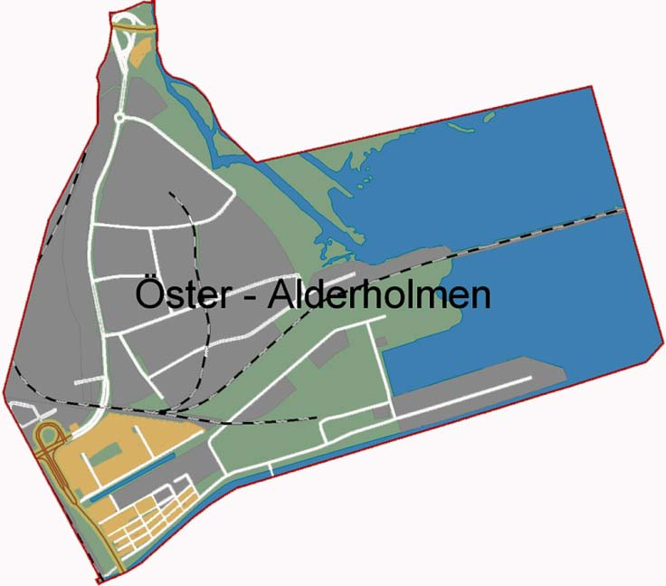 2 1 Fakta om Öster-Alderholmen Karta Folkmängd 28-12-31 Allmänt om området Området ligger omedelbart öster om Gävle centrum.