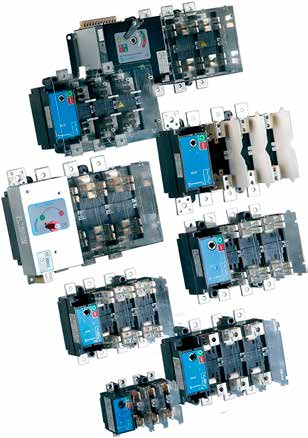 Technoelectric - En väl utvecklad serie lastbrytare och säkringslastbrytare med ett komplett tillbehörsprogram och omkopplare - Samma dimension på 3- och 4-poliga brytare i VC-serien - Synligt