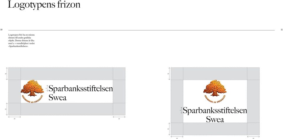 Denna distans är lika med 2 versalhöjden i