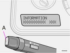 Instrument och reglage Informationsdisplay Meddelande i teckenfönstret När en varning- eller kontrollsymbol tänds, får du samtidigt också ett meddelande i teckenfönstret.