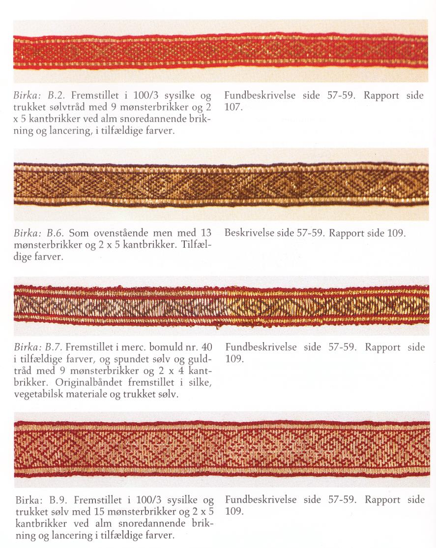 Birka - Tablet Woven bands Reconstructed
