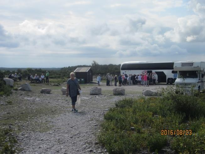 Framme på Fårö kör vi mot Fårö kyrka, för att precis innan vi kommer dit svänga av till vänster för att komma till raukfälten på öns västra sida.